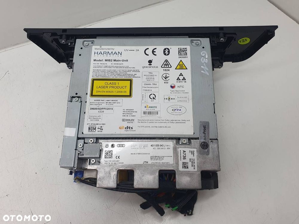 RADIO ODTWARZACZ MMI AUDI A6 C7 4G1035043J 4G1035043D - 2