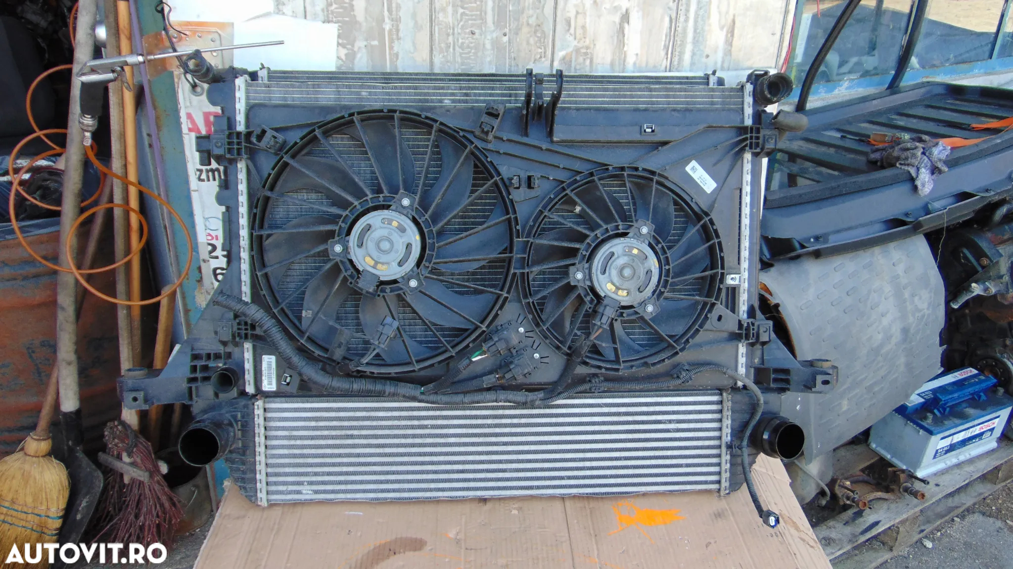 Set radiatoare renault master 2018-prezent radiator apa clima intercooler ventilatoare 2.3 euro 6 opel movano - 4
