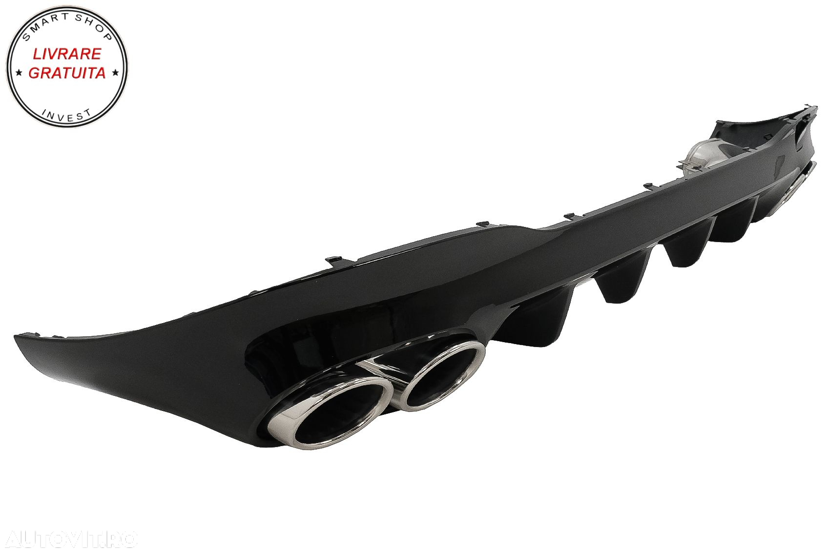 Difuzor Bara Spate cu Ornamente Evacuare Mercedes CLA X118 Shooting Brake C118 Cou- livrare gratuita - 3