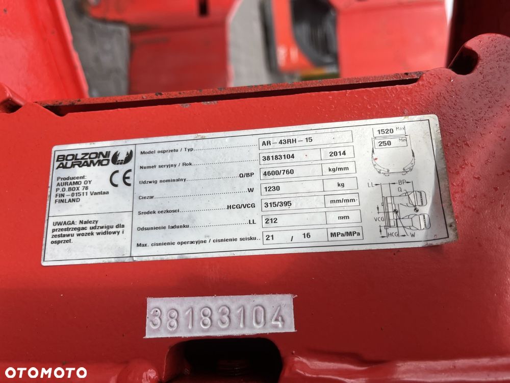 Chwytak do papieru Bolzoni auramo AR-43RH-15 ID OS1553 - 5