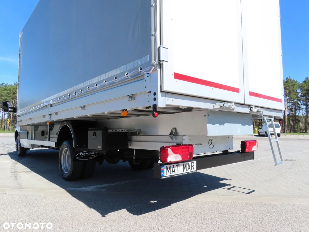 Mercedes-Benz Sprinter 517 CDI 170 KM Plandeka 12 E.Palet 5520 mm Dł. Skrzynia 2453 mm Szeroka TYLNE DRZWI KONTENEROWE Rozstaw Osi 4325 mm DMC 3500 Kg Ładowność 823 Kg WZMACNIANY Załadunek Wysokość Rampowa AMAZON Kabina Sypialniana SPOJKAR SPOJTRAK XL Nowy Nie Używany Gotowy Dostępny OKAZJA - 18