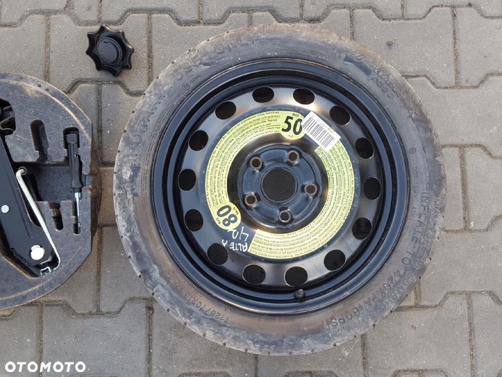 SEAT ALTEA LEON II A3 8P KOŁO DOJAZDOWE 16 5X112 LEWAREK - 3