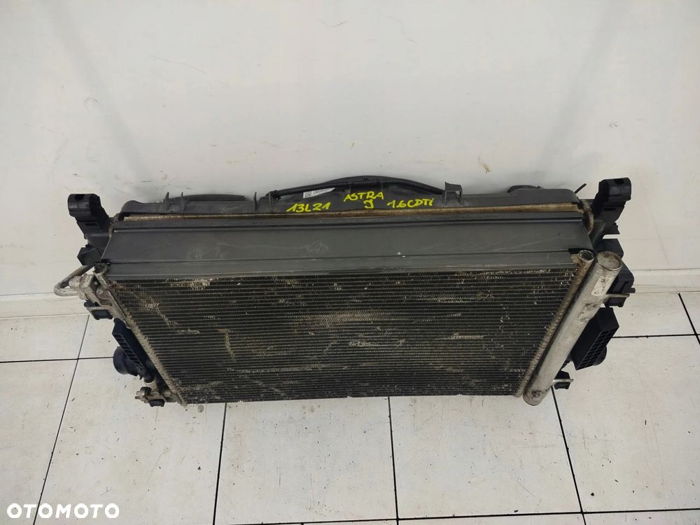 OPEL ASTRA J LIFT 12R- KOMPLET CHŁODNIC WENTYLATOR 1.6 CDTI - 7