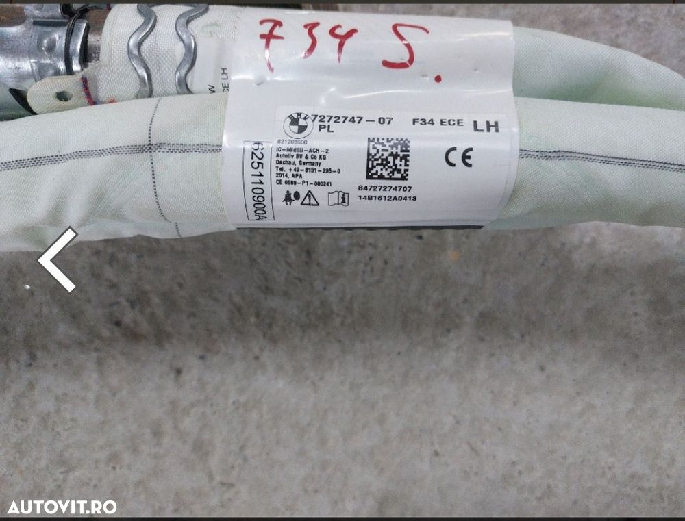 Airbag cortina stânga, BMW F34 GT-2014 - 2