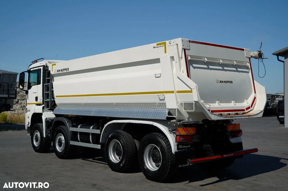 MAN TGS 41.460 / 8x8 / BASCULANTE SPATE / MANUAL / KH-KIPPER / EURO 6 / 2019 / CONTRACTUL DE SERVICE - 10