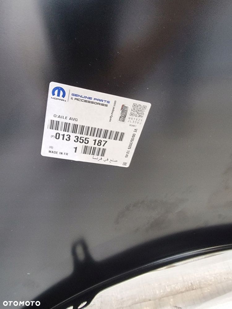 BŁOTNIK PRZEDNI LEWY OPEL ZAFIRA C 13355187 NOWY ORYGINAŁ - 7