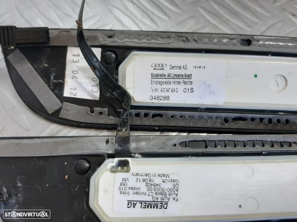 Soleiras iluminadas Audi A6 C7 originais 2011-2018 - 2