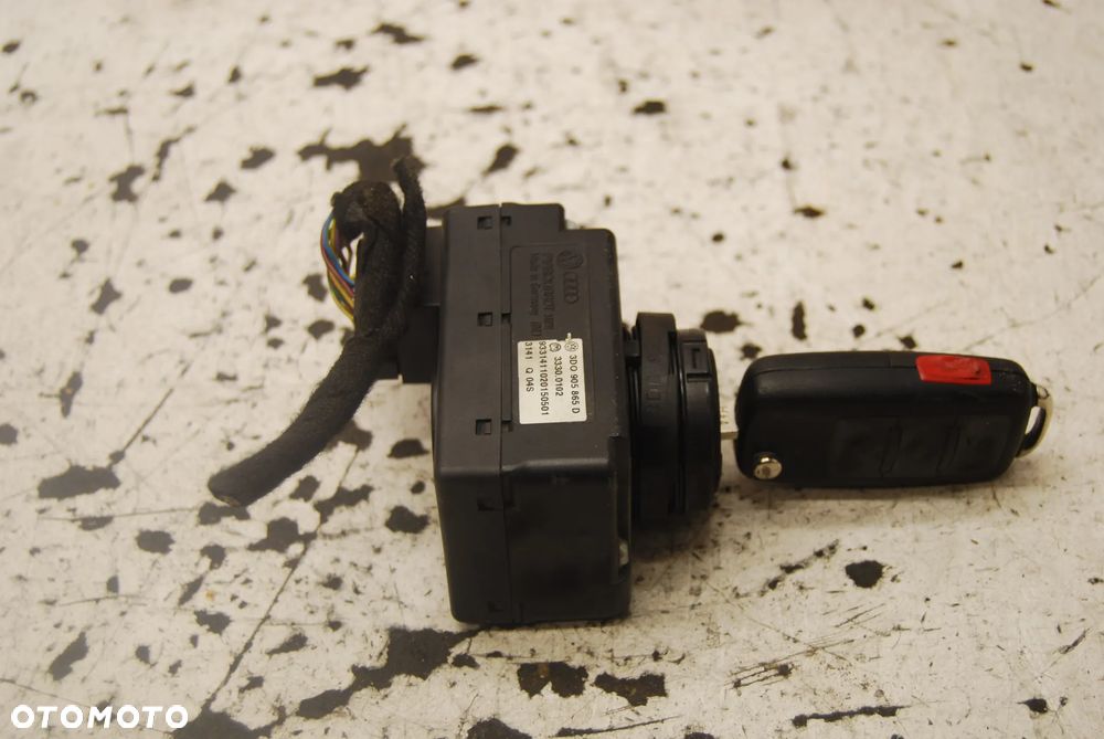 STACYJKA + KLUCZYK 3D0905865D VW TOUAREG I PORSCHE PHAETON 3D0905865E - 2