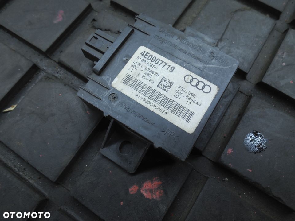 AUDI A8 D3 4E0 MODUŁ STEROWNIK ALARMU 4E0907719 - 1