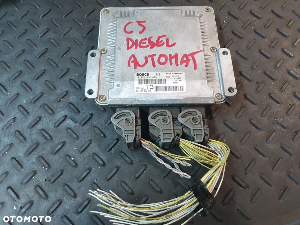 KOMPUTER STEROWNIK SILNIKA CITROEN C5 I 9644721080 0281010808 AUTOMAT - 1
