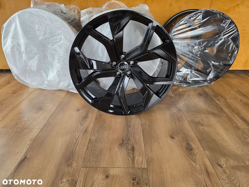 Felgi Audi 22 5x112 10J ET21 Q7 Q8 SQ7 SQ8 A8 A7 22 cale czarne - 1