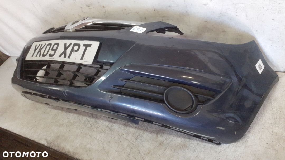 } ZDERZAK PRZÓD PRZEDNI OPEL CORSA D Z168 SZARY GRAFIT USZKODZONY ! - 3