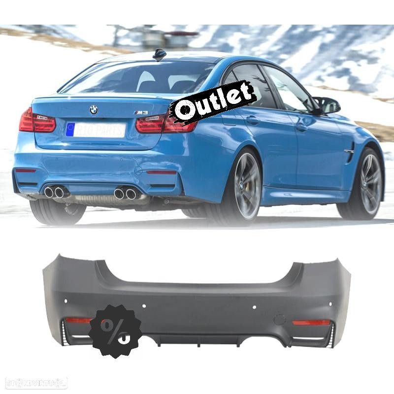 C030005C8 PARA-CHOQUES TRASEIRO BMW F30 LOOK M3 PDC - 1