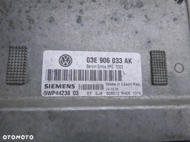 ZESTAW STARTOWY STACYJKA KOMPUTER IMMOBILIZER LICZNIK VOLKSWAGEN POLO 9N LIFT 1.2 05- - 16