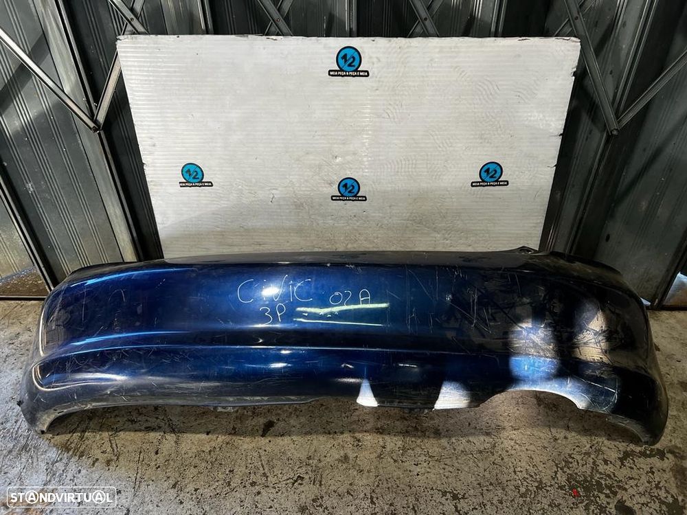 Parachoques traseiro Honda Civic 3 portas 2002 - 1