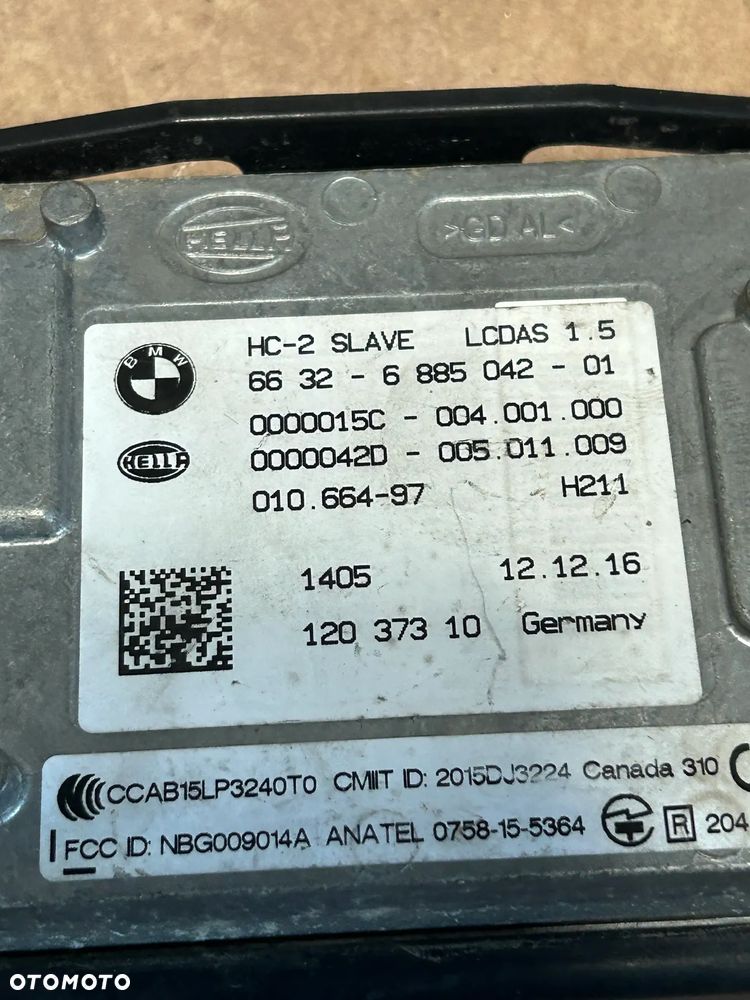 BMW F01 F10 F11 LIFT SENSOR RADAR CZUJNIK ZMIANY PASA RUCHU LEWY 6885042 - 3