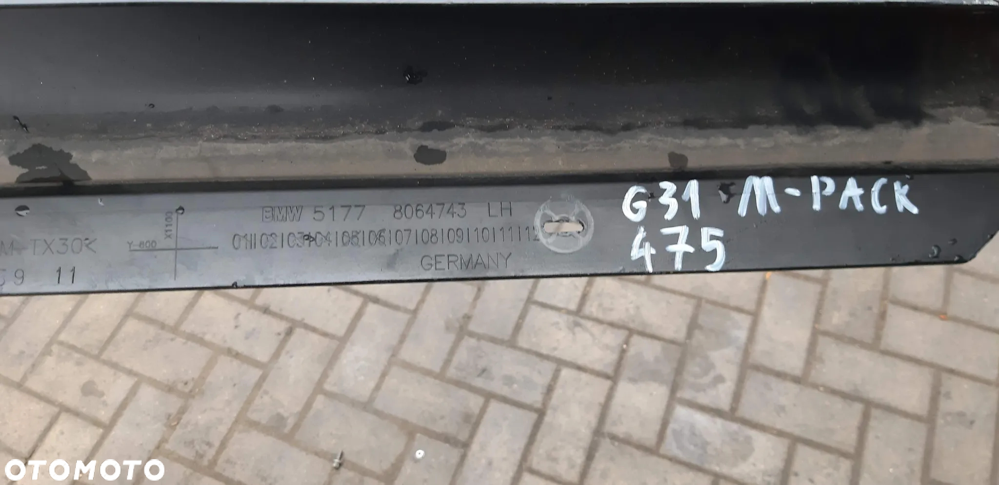 Listwa progowa lewa 475 M Pakiet 8064743 BMW G31 xDrive 2.0B hybryda 2022r lift kombi 4x4 - 7