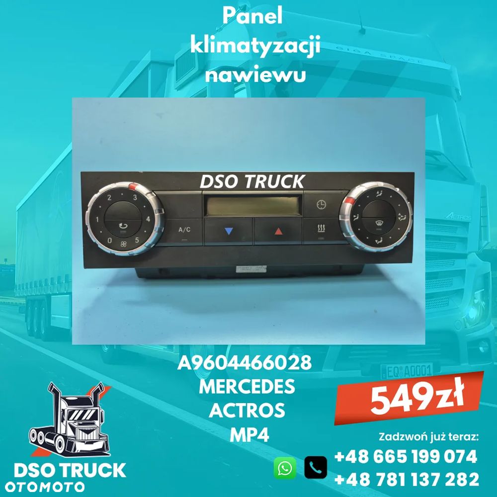 Panel klimatyzacji nawiewu A9604466028 A9604466128 A9604467828 MERCEDES - 1