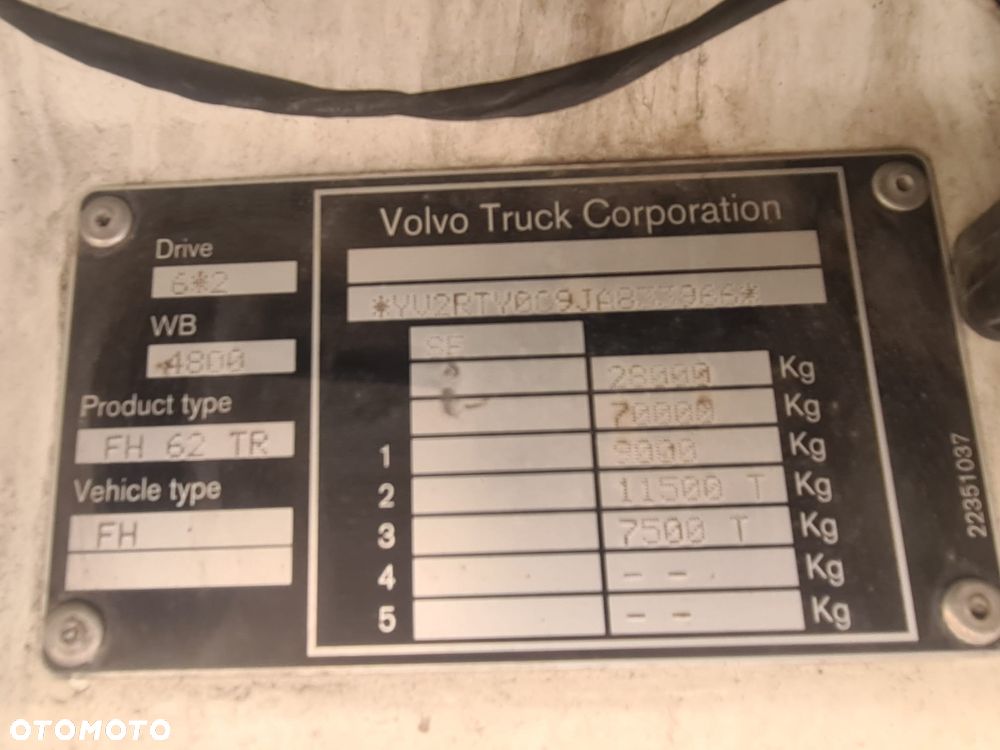 Volvo FH 460 6X2 EURO6 KONTENER IZOTERMICZNY FUL WYPOSARZONY SUPER STAN 18 PALET - 19
