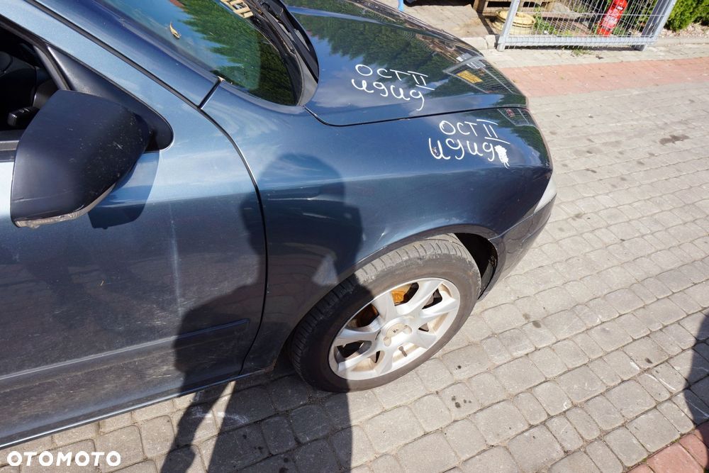 MASKA ZDERZAK BŁOTNIKI LAMPY OCTAVIA II 1Z5 9901 LV7F  SKODA 2004-2008 SZARY PRZÓD KOMPLETNY - 16