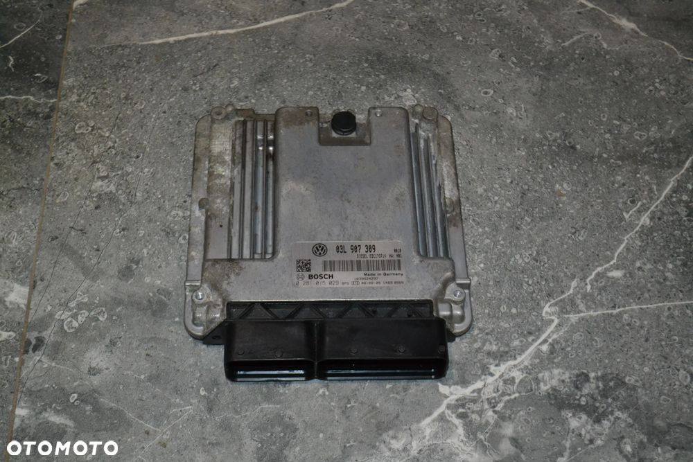 VW AUDI SEAT SKODA 2,0 TDI KOMPUTER STEROWNIK SILNIKA 03L907309 0281015029 - 1