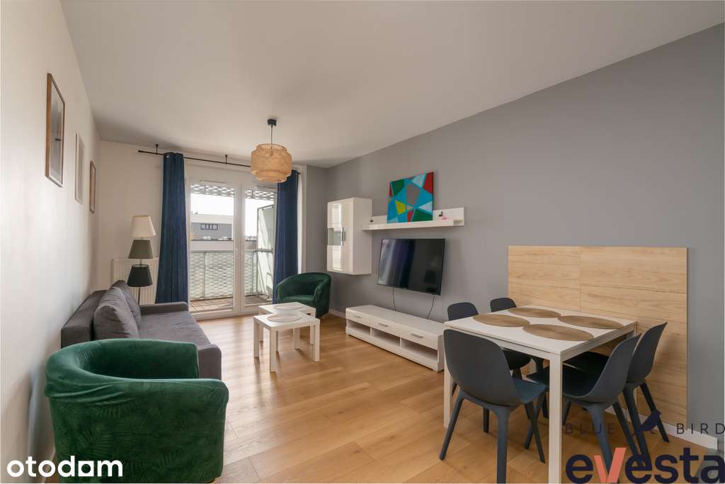 Sikorskiego Centrum 57m2 3 pokoje taras 15 m²