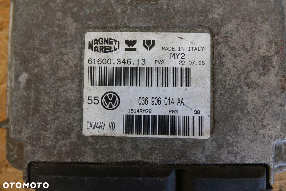 STEROWNIK SILNIKA ECU KOMPUTER VOLKSWAGEN GOLF IV 1.4 16V 036906014AA - 2