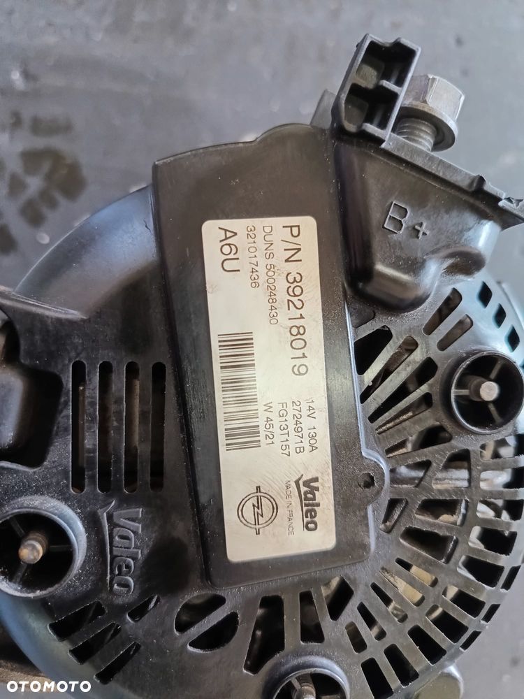 OPEL ASTRA K MOKKA 1.2 TURBO LIH ALTERNATOR 39218019 - 2