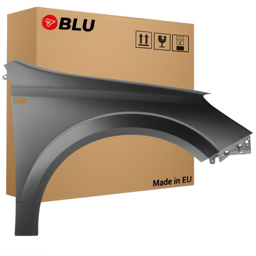 BLU Błotnik OPEL ASTRA H 3 III Z177 prawy srebrny 04-14 przódCarbonGrau - 1