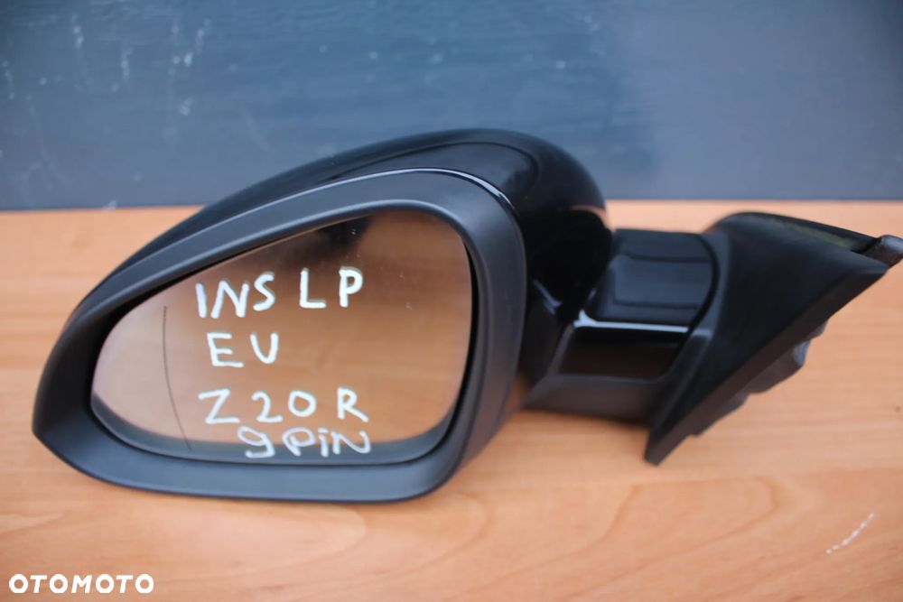 LUSTERKO ZEWNĘTRZNE LEWE OPEL INSIGNIA A Z20R 9 PINÓW EUROPA - 3