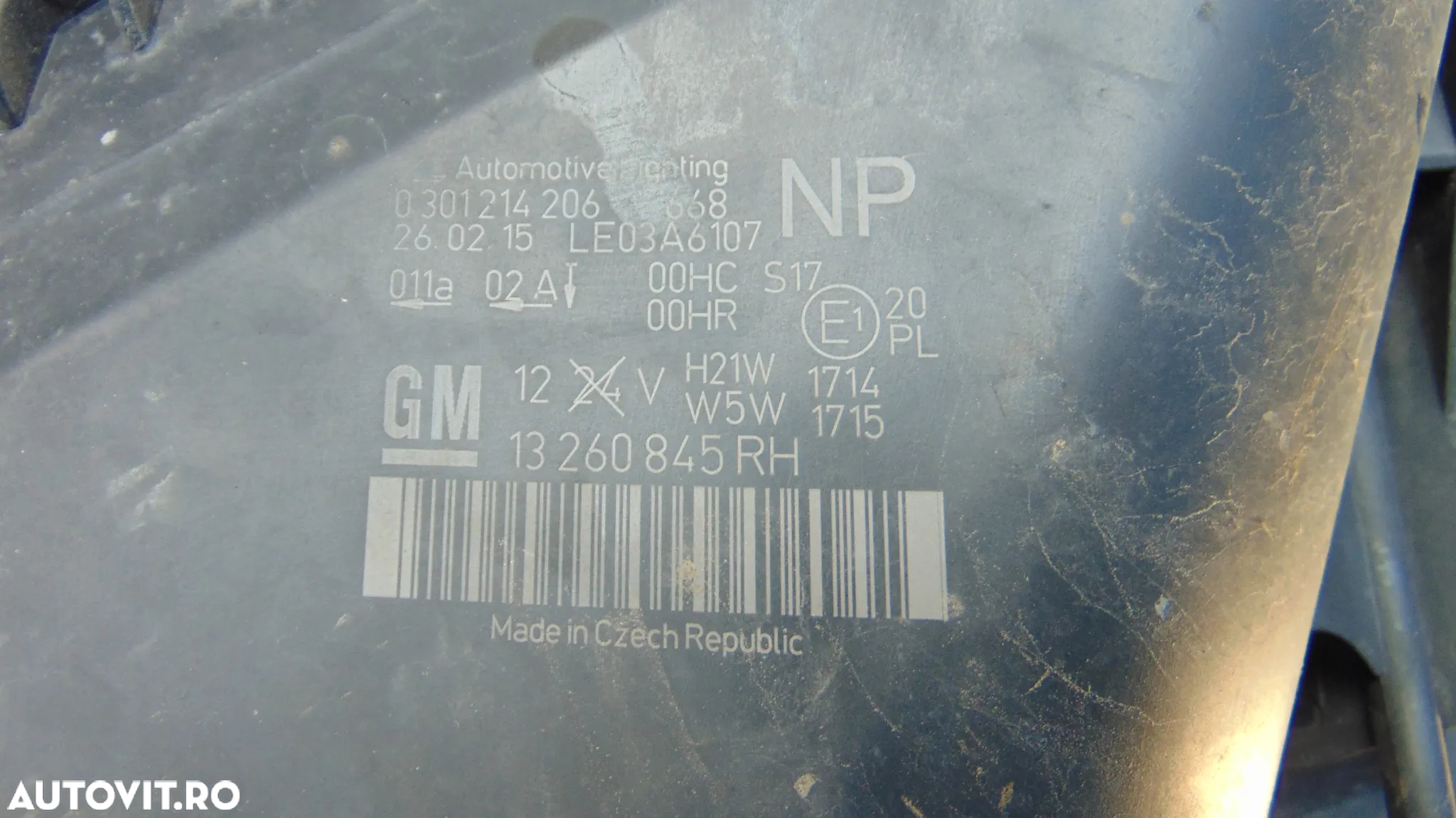 Faruri Opel Zafira B an 2008 motor 1.9 diesel, cod 13260845RH - 9