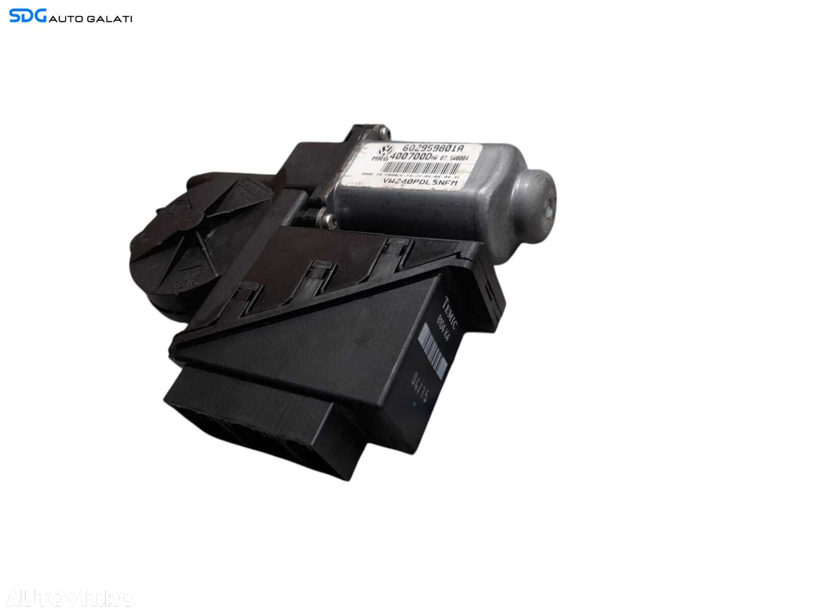 Motoras Macara Electrica de pe Usa Portiera Dreapta Fata Volkswagen Polo 9N 2002 - 2009 Cod 6Q2959801A [N0539] - 3