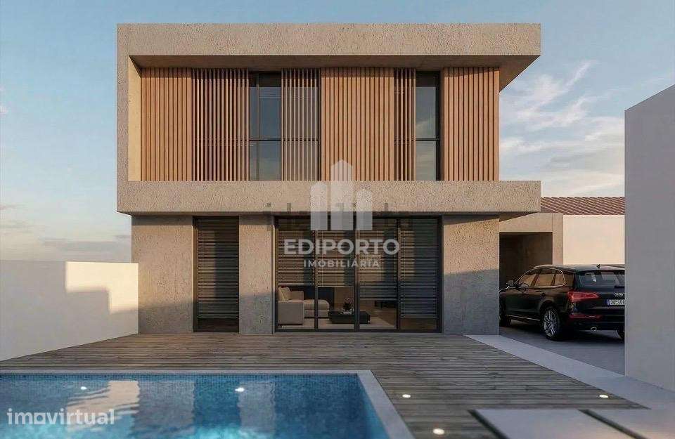 Moradia Contemporânea T3 Chave-na-Mão com Piscina em Lavra - Grande imagem: 4/7