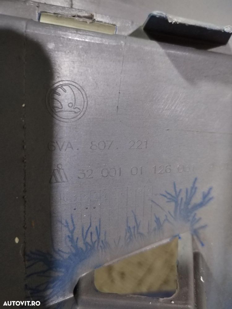 Bara fata Skoda Fabia 4, 2022, 2023, 2024, 2025, cod origine OE 6VA807221. - 16