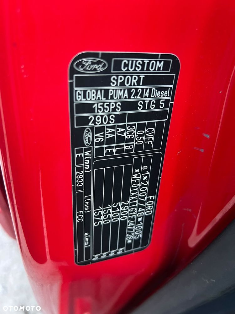 Ford TRANSIT CUSTOM _ SPORT _ 2.2 TDCI 155KM _ Full Wersja - 32