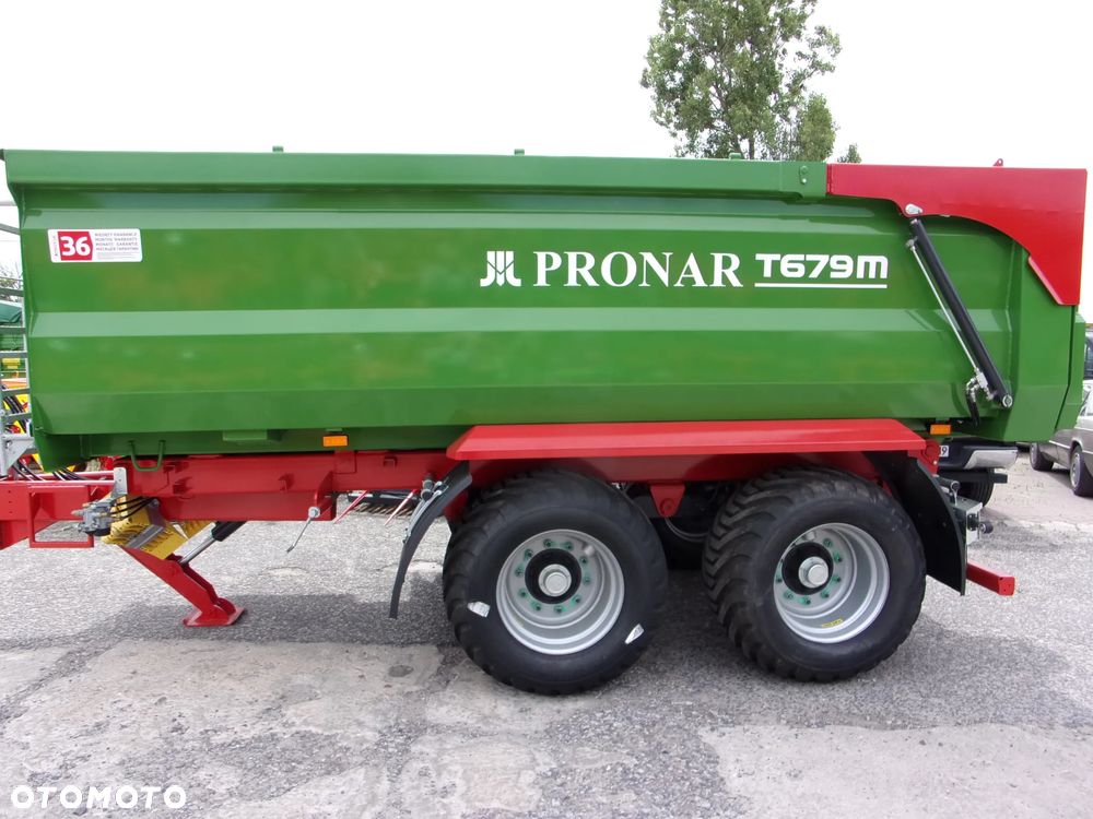 Pronar Przyczepa skorupowa PRONAR T-669 -14.3t; T-700XL -14.7t; T-679M -12t, tandem, nadstawy, plandeka, oś skrętna - 28