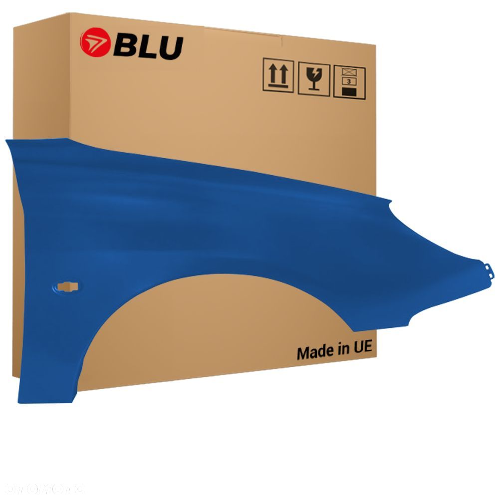 BLU Błotnik PEUGEOT 206 CC KMH Prawy Przód Niebieski 1998-2009 GrandPavois - 1