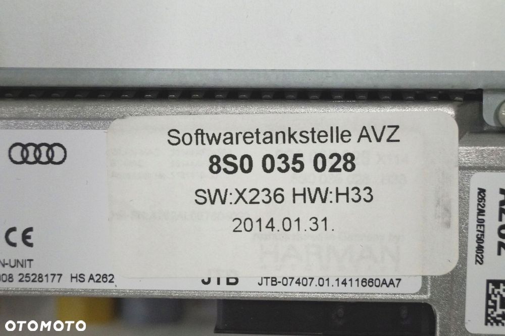audi tt multimedia mib ii sd 8s0035028 navi nawigacja - 2