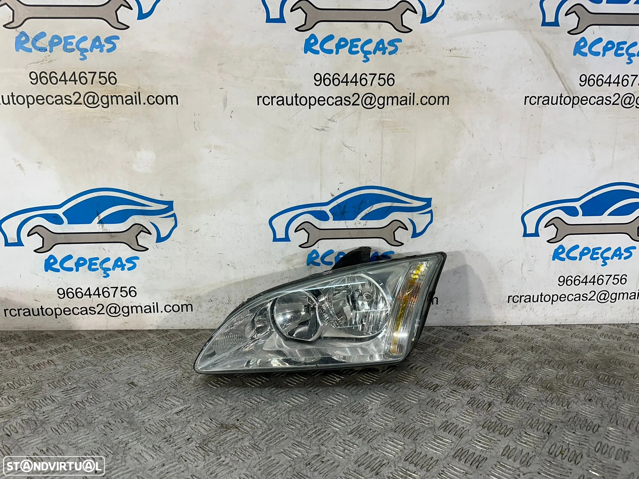 .Conjunto Otica Farois Frente Frontal Esquerda Direita Ford Focus 2 Mk2 Fase 1 4M51-13099-BD 4M51-13W030-BE 2004 – 2007 - 5