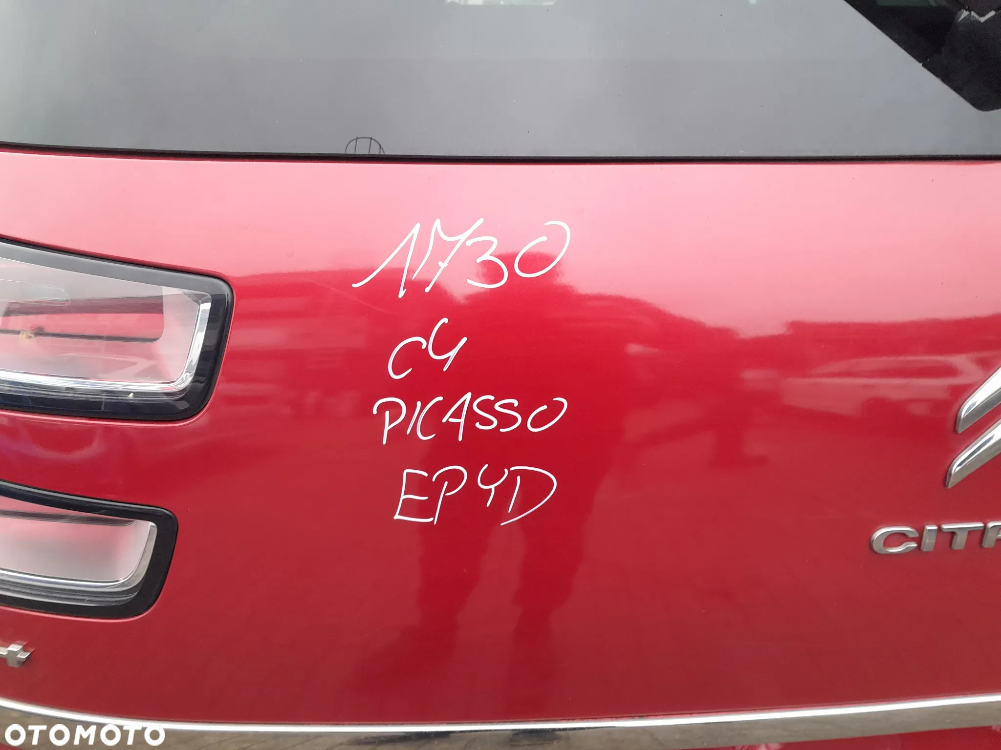 CITROEN C4 GRAND PICASSO II KLAPA BAGAŻNIKA TYLNA TYŁ KOLOR: EPYD - 7