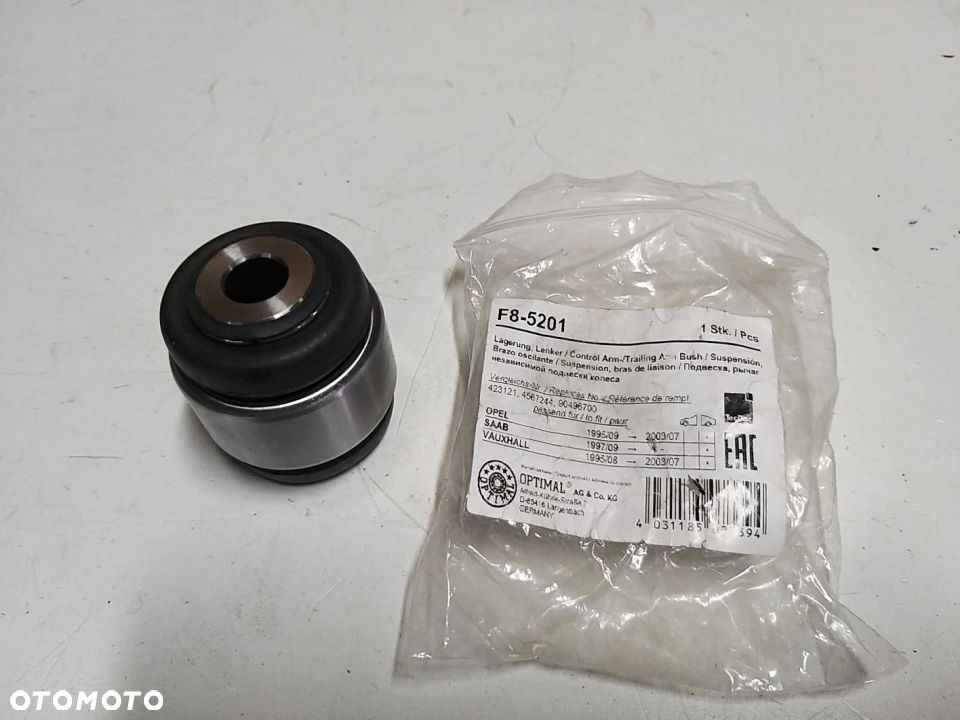 Tuleja met.-gum. wahacza oś tylna PR-LE  OPEL VECTRA B 95> SAAB 9-5    F8-5201 423121 4567244 - 1