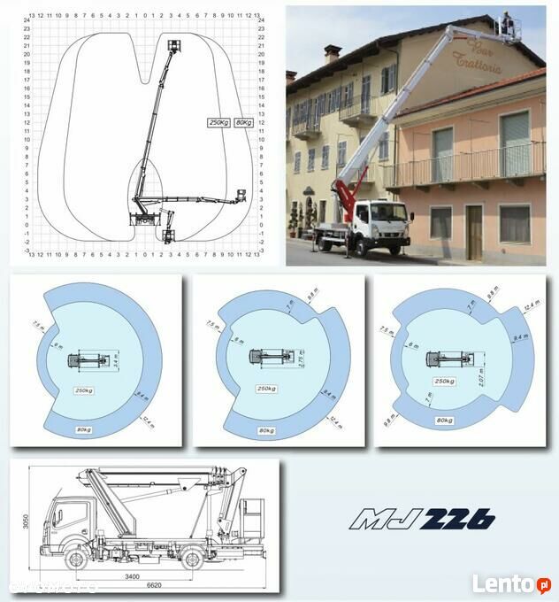 Iveco Podnośnik Koszowy Multitel MJ 226 23 Metry 12 w  Bok! Kosz 250 KG! Zwyżka! Ogon  ! UDT! jak Wumag Ruthmann GSR - 22