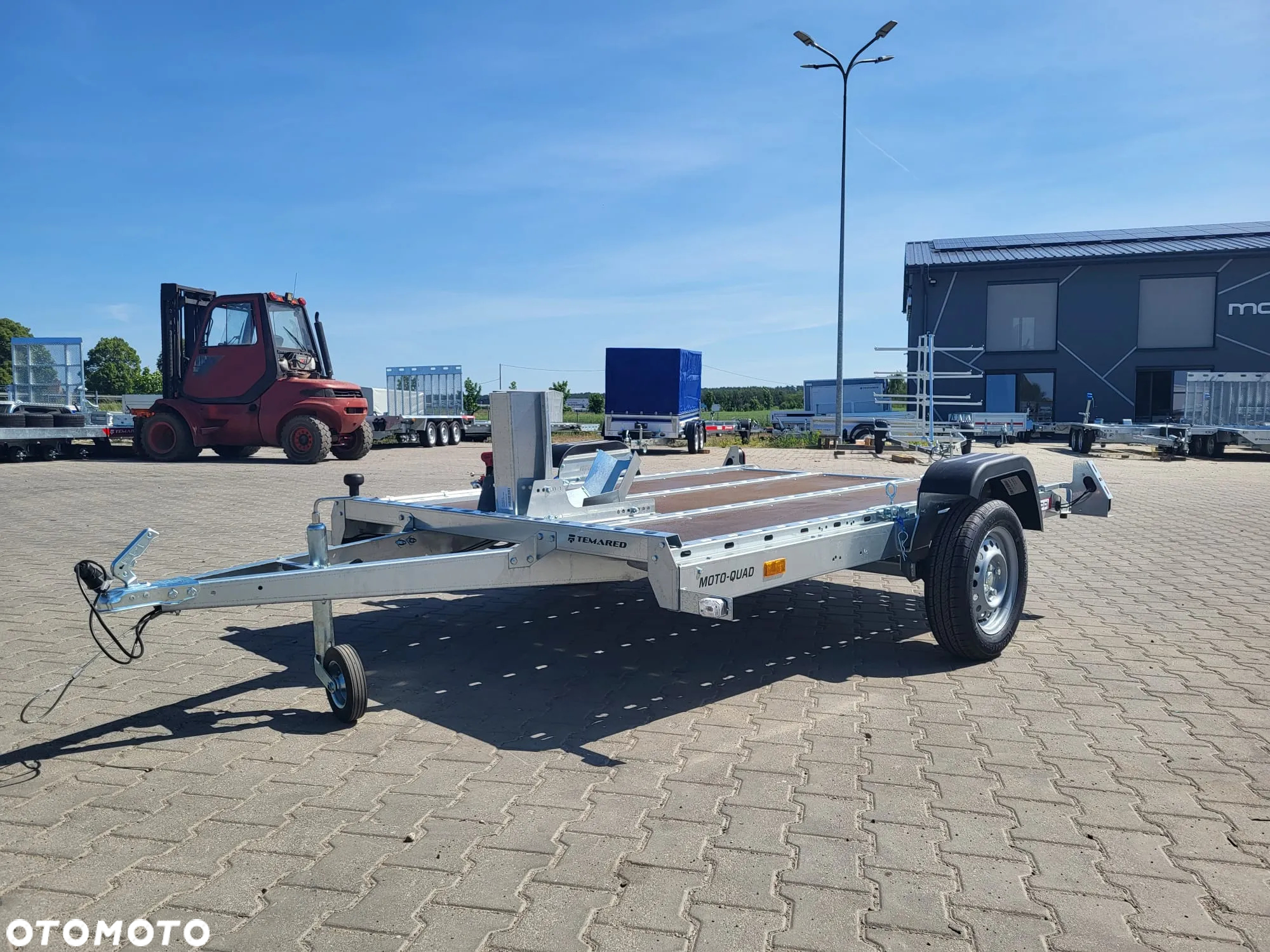 TEMARED DOSTAWA! Przyczepa MOTO-QUAD 2616 wym. 264 x 161cm Solidna przyczepa do przewozu motocykli, UCHYŁ hydrauliczny, DMC 750kg - 20