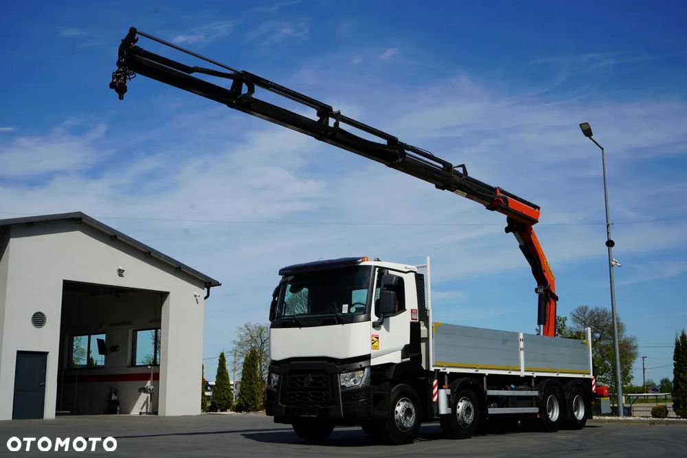 Renault C 430 / 8x4 / SKRZYNIOWY 7 M + HDS PALFINGER 33002 -wysów: 14,5 M / UDŹWIG 9800 KG / STEROWANIE RADIOWE / ROTATOR / EURO 6 - 3