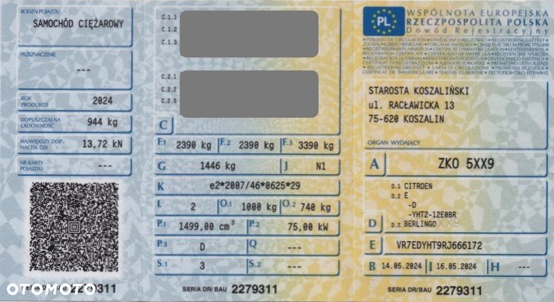 Citroën BERLINGO // CHŁODNIA // IZOTERMA // SALON PL // FABRYCZNA GWARANCJA // 1 WŁ // FV 23 % // - 9