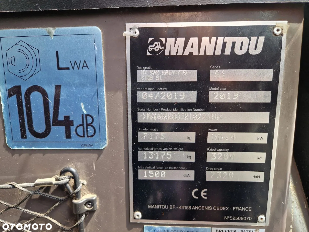 Manitou Manitou Manitou MT932 EASY, RZ99 - 13