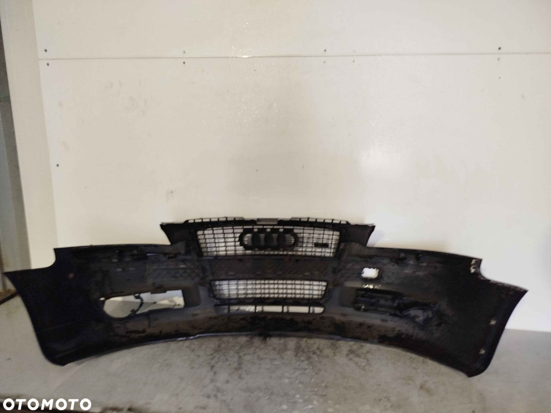 ^ ZDERZAK PRZÓD PRZEDNI AUDI A3 8P LIFT FL LC9Z CZARNY HALOGENY - 5