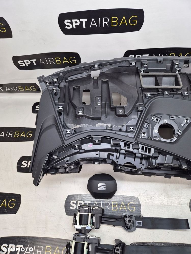 SEAT EL BORN DESKA ROZDZIELCZA KONSOLA KOKPIT PULPIT PODUSZKI AIRBAG AIR BAG PASY KIT SET - 2