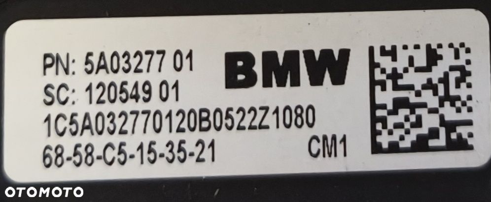 BMW X5 G05 20r KAMERA SZYBY PRZÓD 5A0327701 - 2