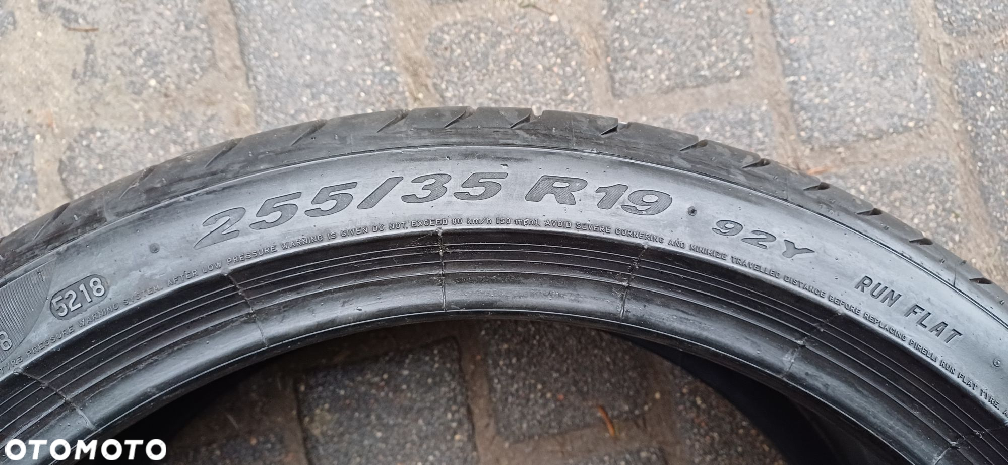 PIRELLI 255/35R19 92Y , pojedyńcza opona letnia. - 2